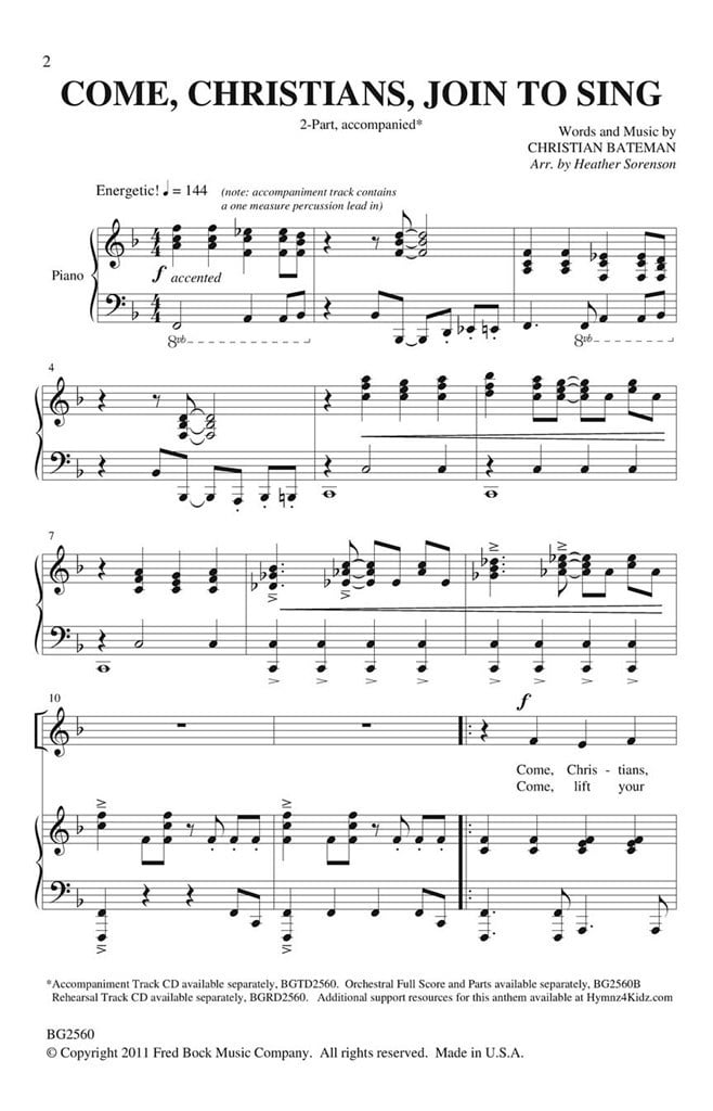Come, Christians, Join To Sing